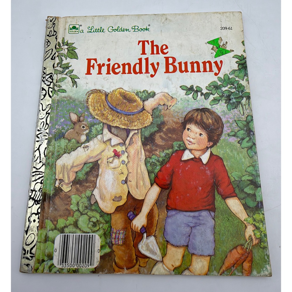 The Friendly Bunny Little Golden Book 1991 Dorothy Kunhardt 209-61 Vintage